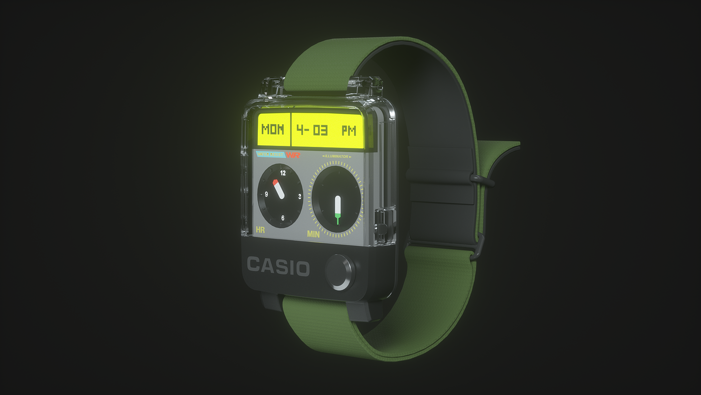 product design，Watch design，CASIO，