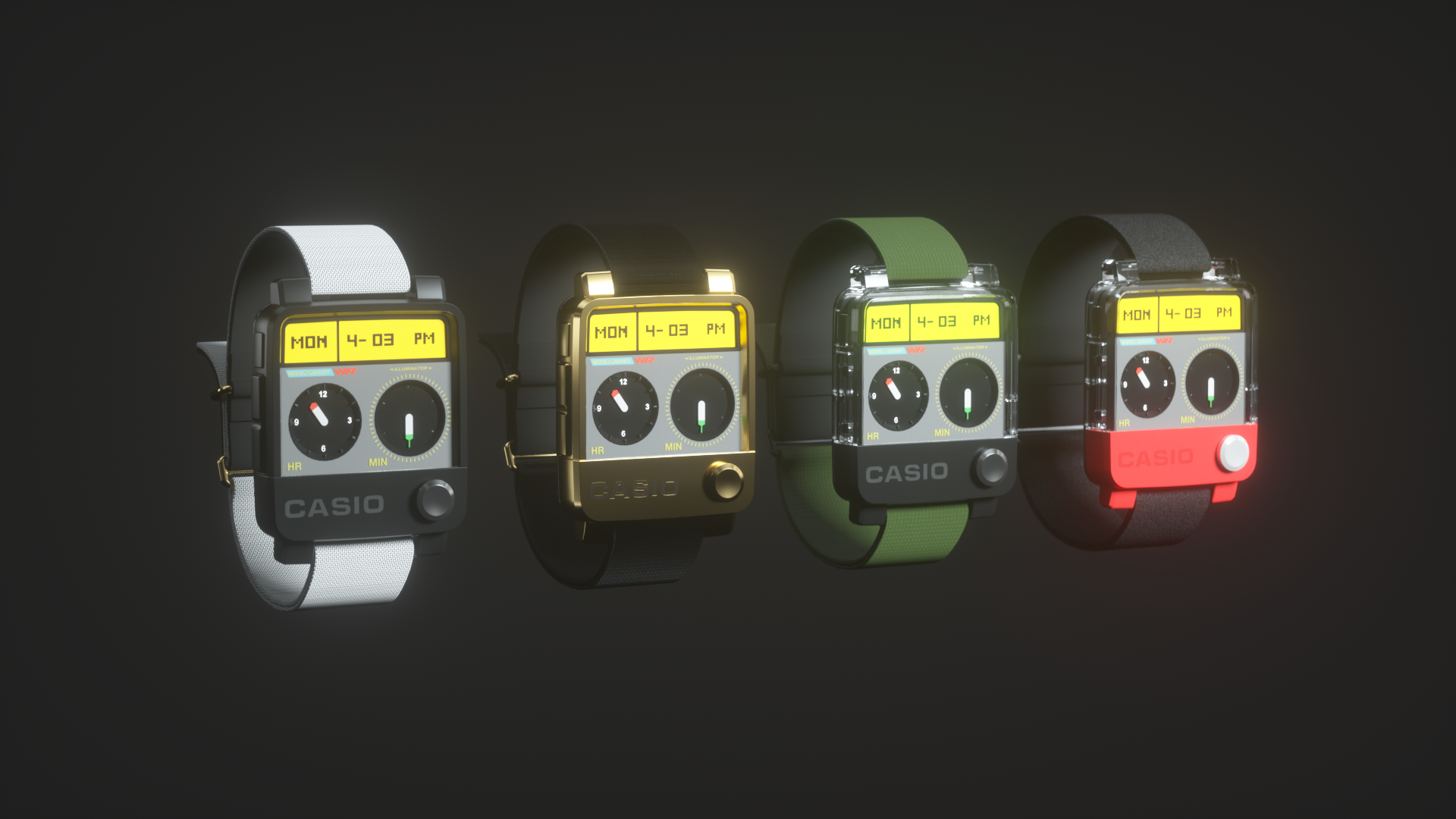 product design，Watch design，CASIO，