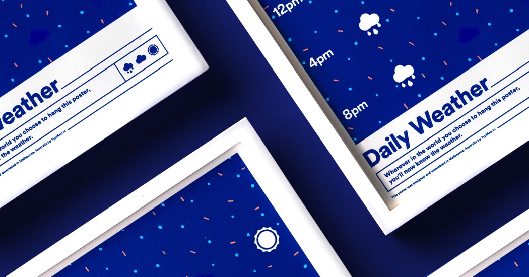 weather forecast，display，intelligence，Weather Poster，