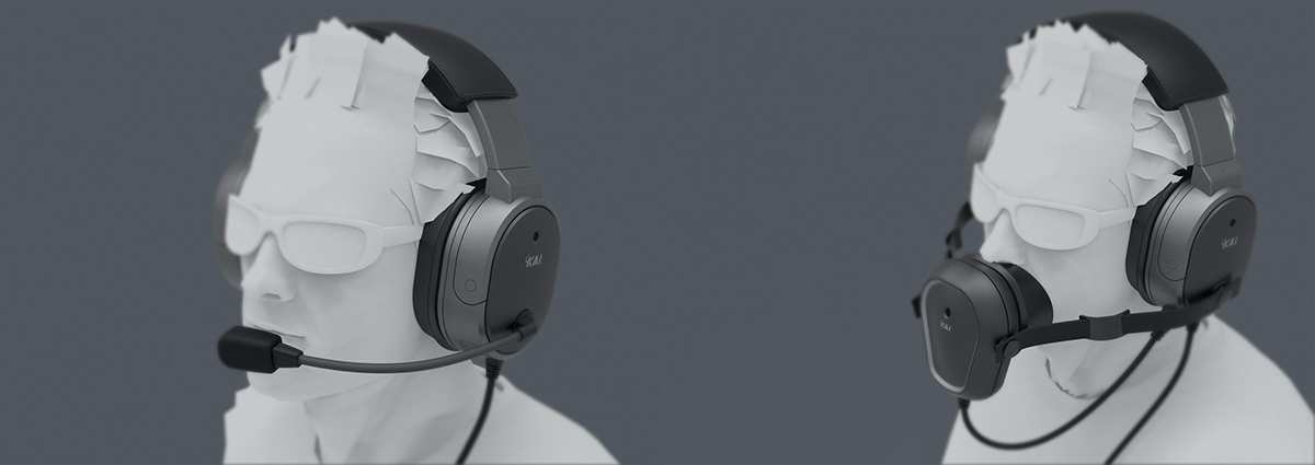 product design，Digital，headset，Aviation-headset，