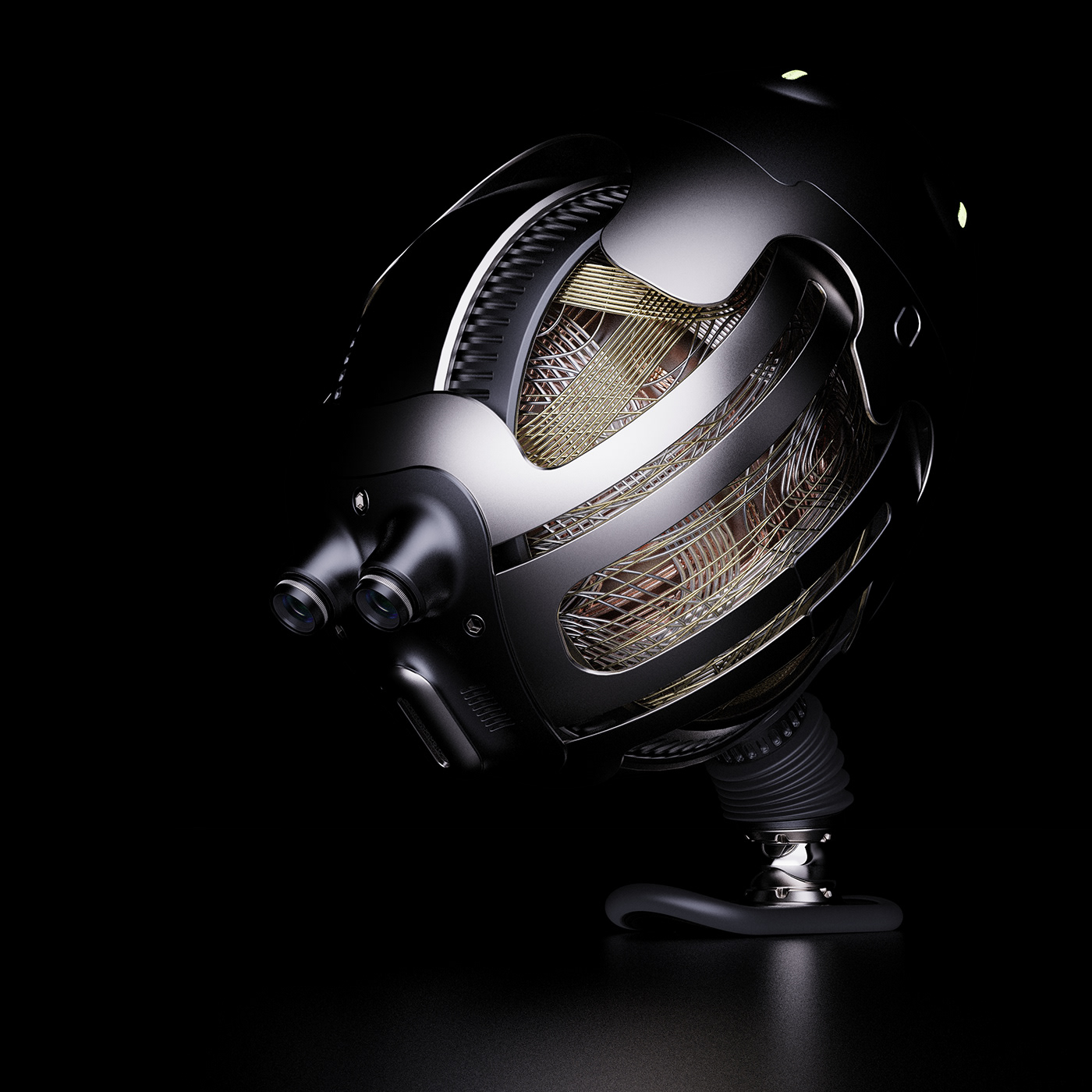 Reginald，Big head，robot，