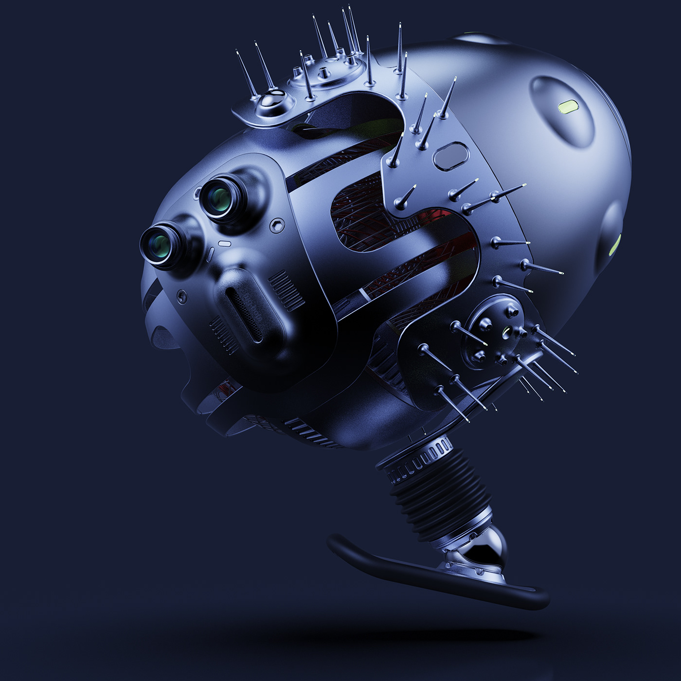 Reginald，Big head，robot，