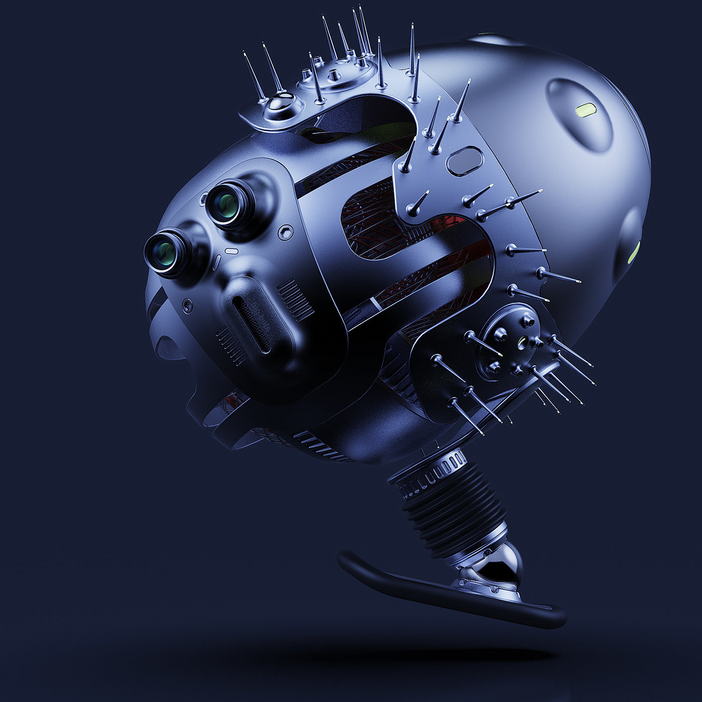 Reginald，Big head，robot，