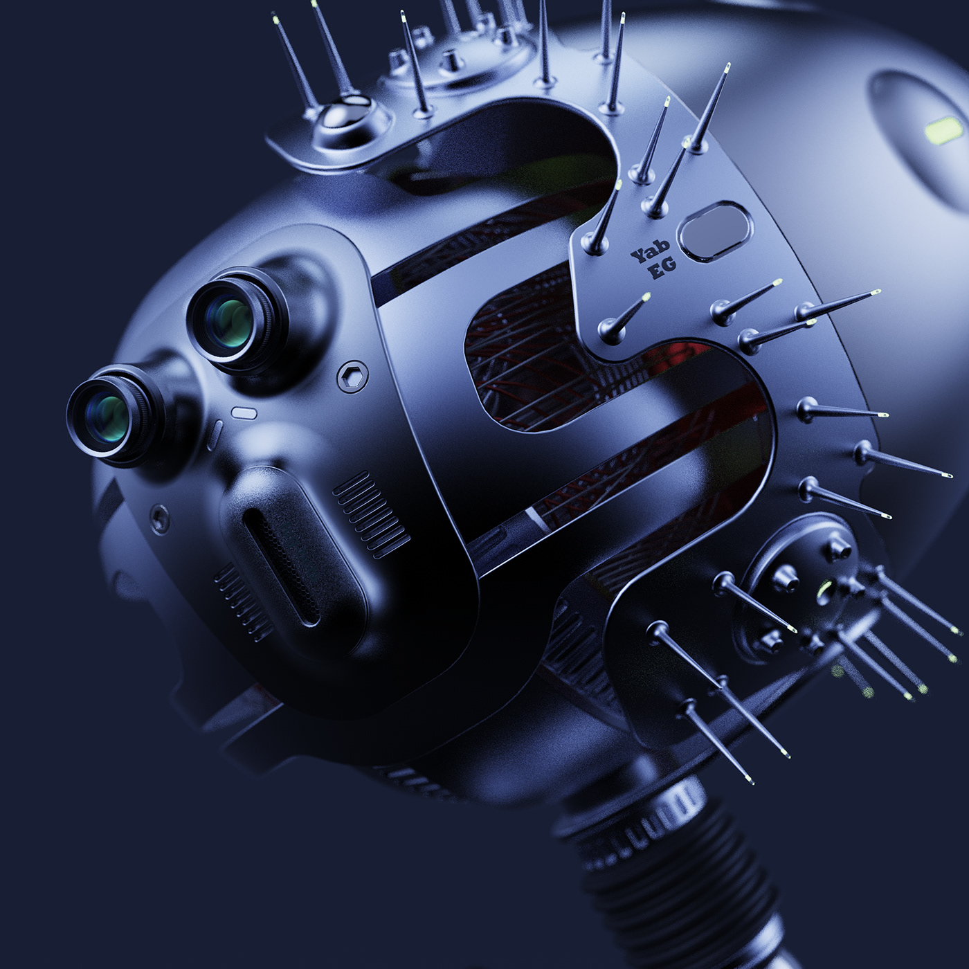 Reginald，Big head，robot，