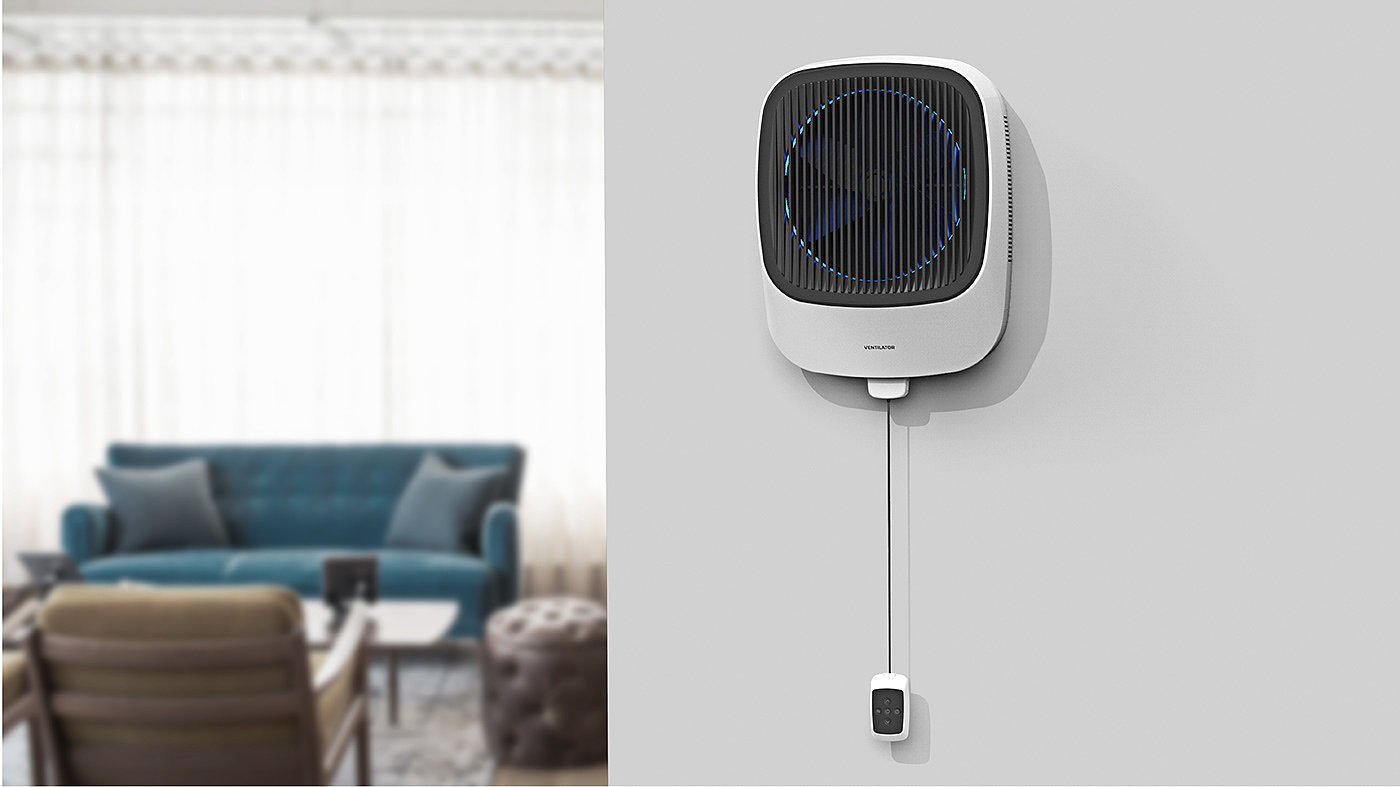 VENTILATOR，wireless，Do Hyeung Kim，concept，air cleaner，app，white，