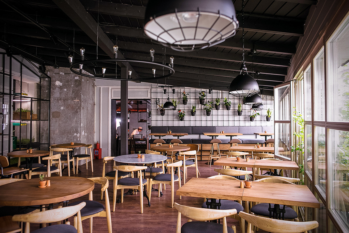 industrial design，Interior design，Marble，Metal，Potted plants，