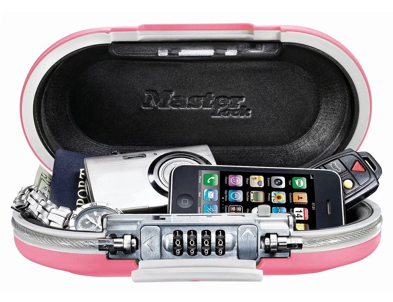 portable，Safety box，Safe Deposit Box，5900D，Master Lock，