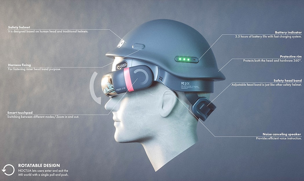 安全帽，头盔，混合现实，NOCTUA，