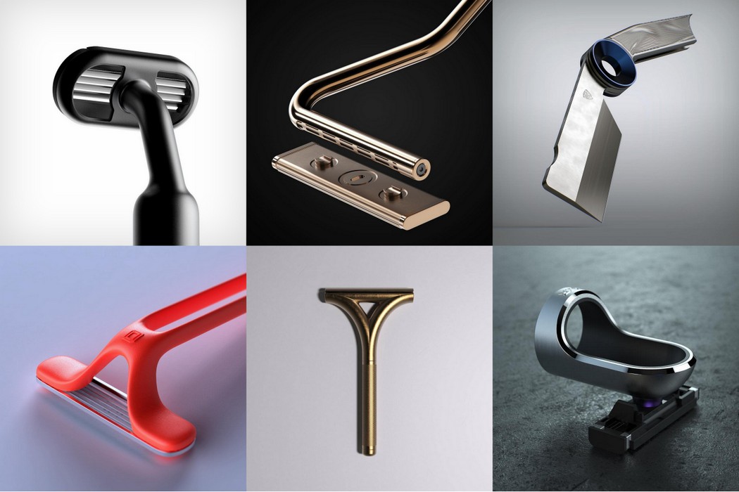 industrial design，Render，razor，