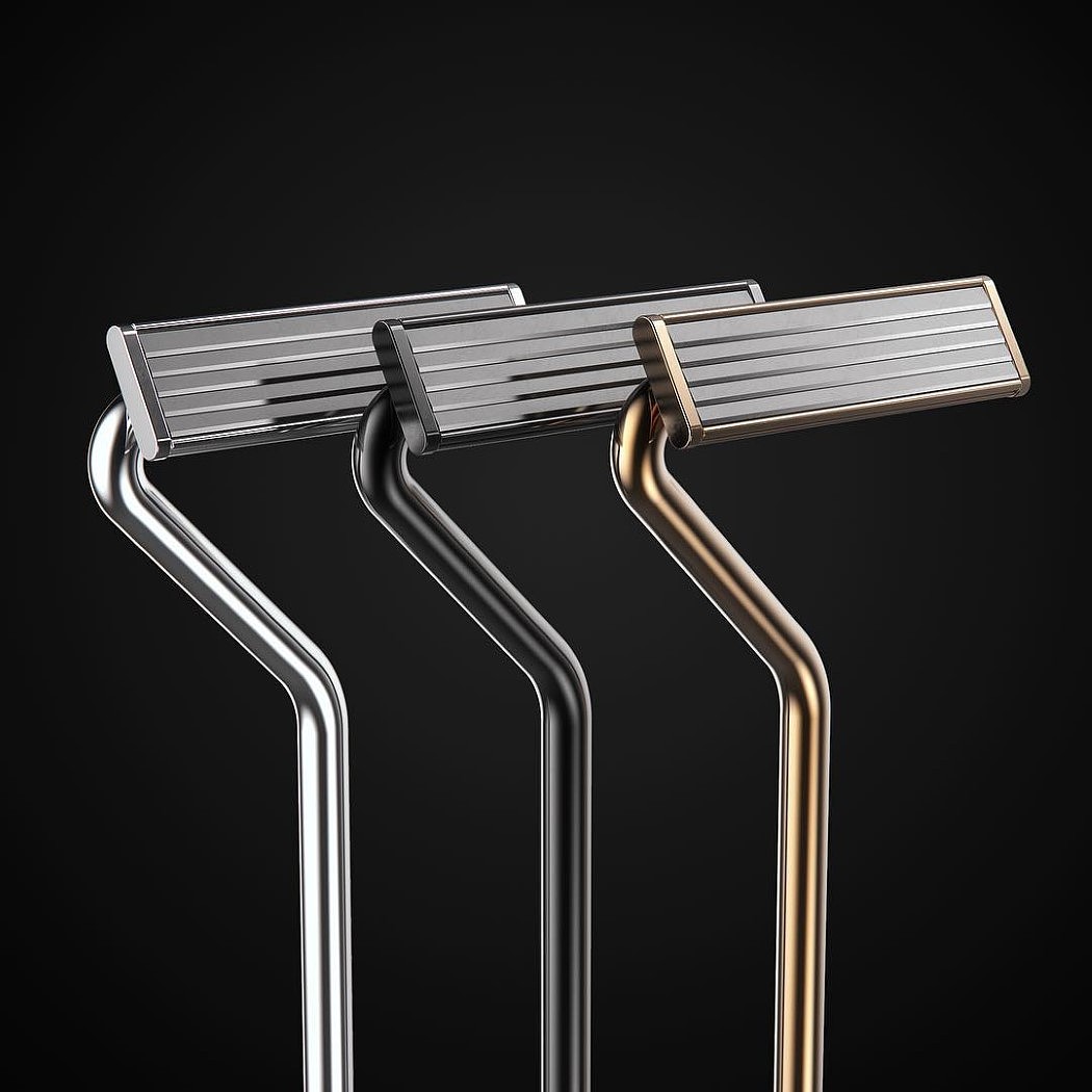 industrial design，Render，razor，