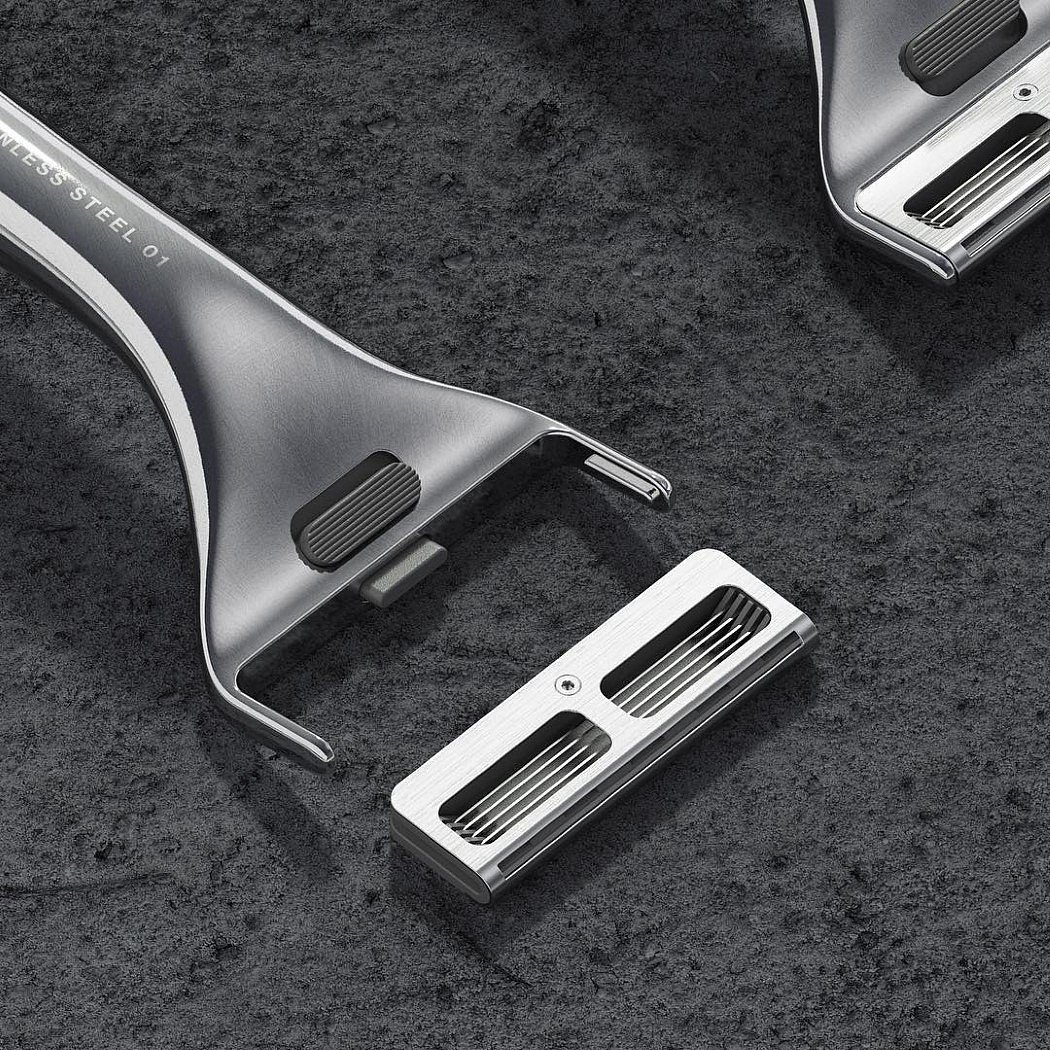 industrial design，Render，razor，