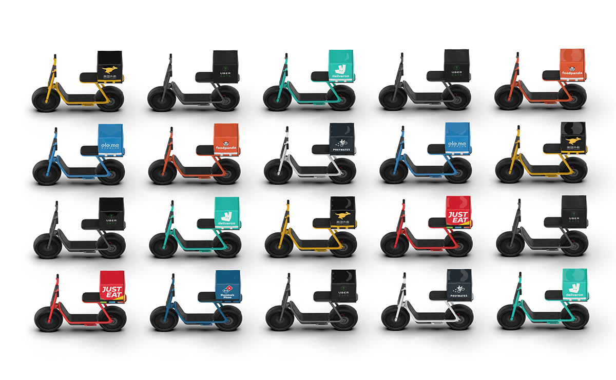 Aira，Electric scooter，vehicle，industrial design，