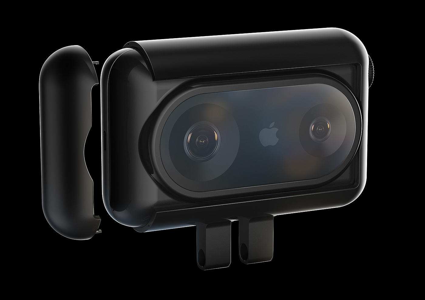 selfie stick，video camera，Jae kyoung Oh，black，Apple，iCam，concept，