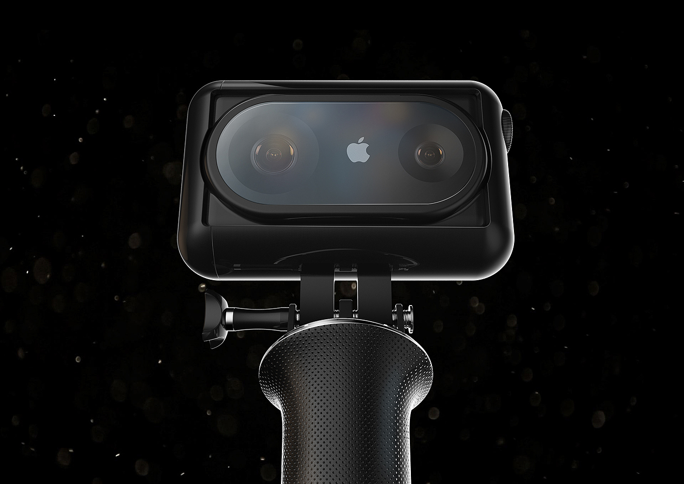 selfie stick，video camera，Jae kyoung Oh，black，Apple，iCam，concept，