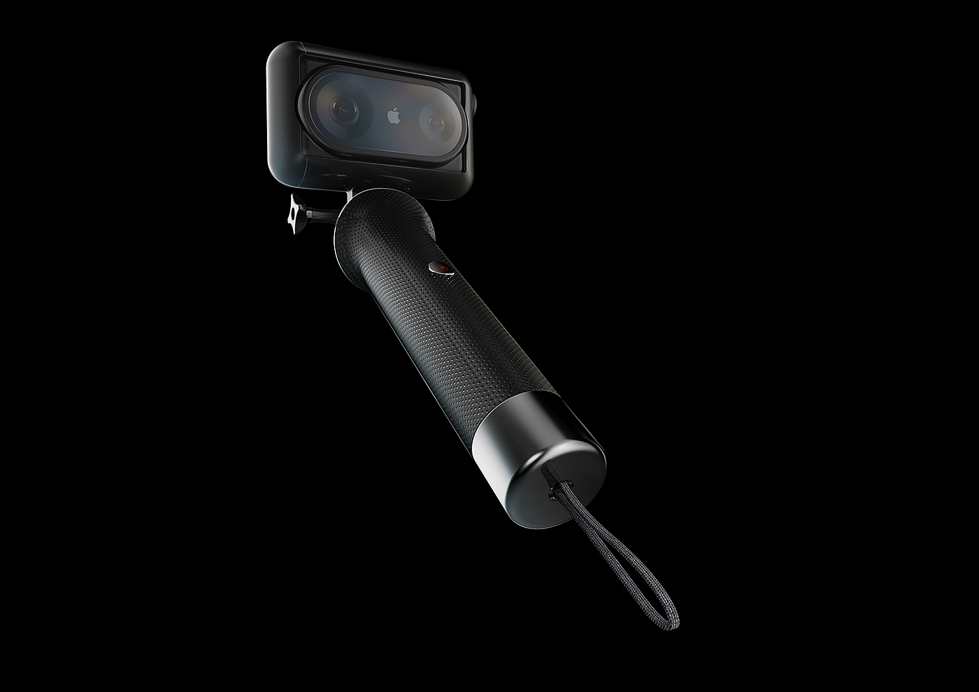 selfie stick，video camera，Jae kyoung Oh，black，Apple，iCam，concept，