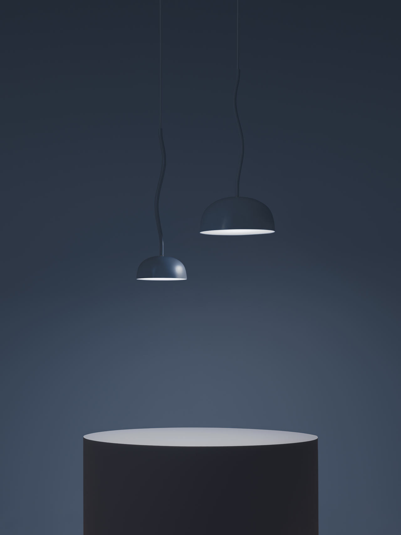Curve for Zero，Desk lamp，lighting，Botany，Front，