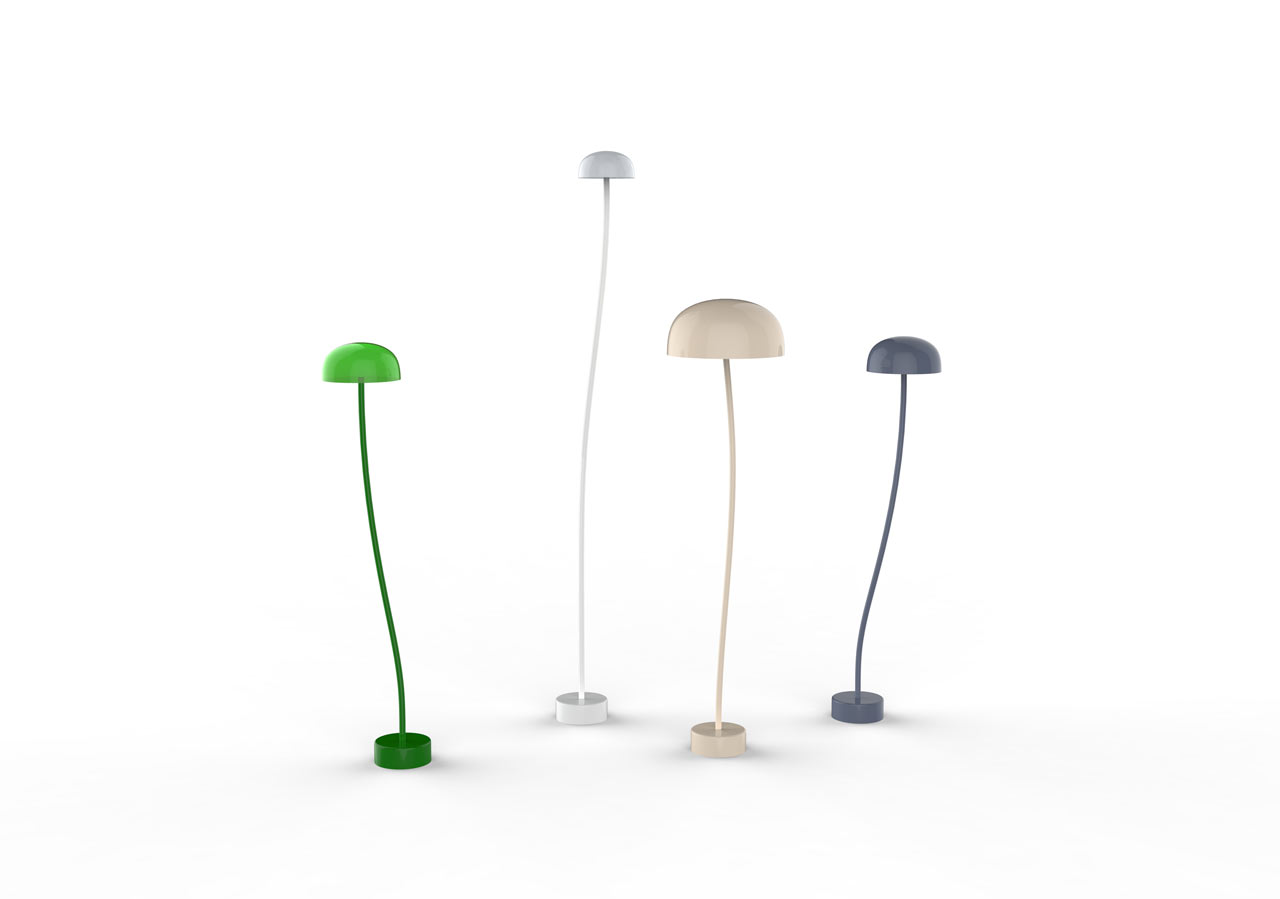 Curve for Zero，Desk lamp，lighting，Botany，Front，