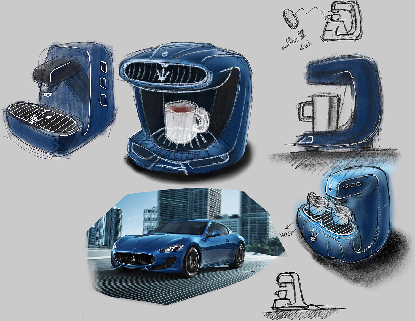 Derivative design，Maserati，Coffee machine，