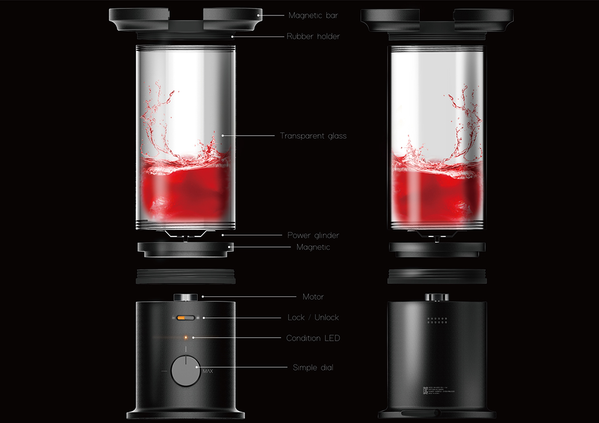 Mixer washer，Kitchen tools，product design，industrial design，