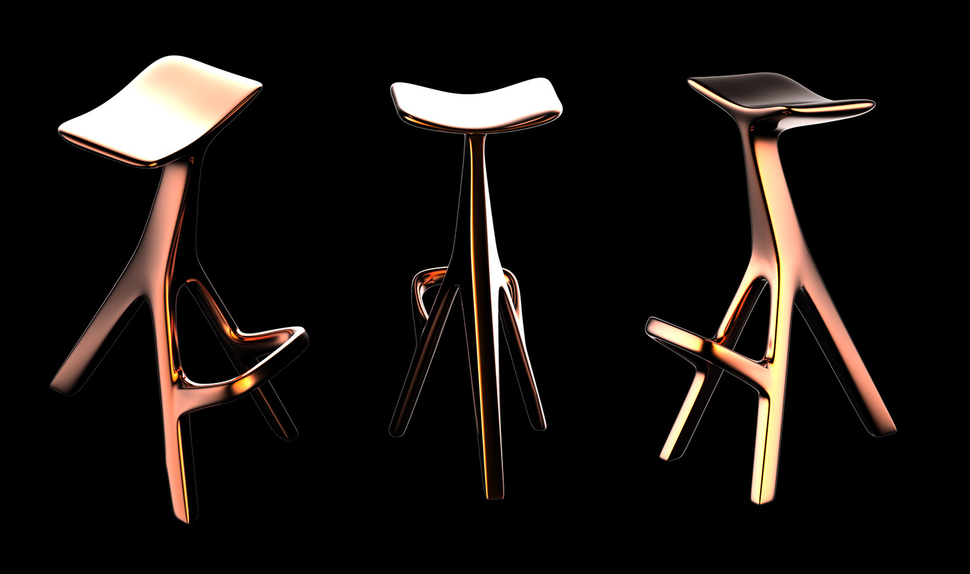 stool，chair，Bar chair，Fyodor Lazariev，