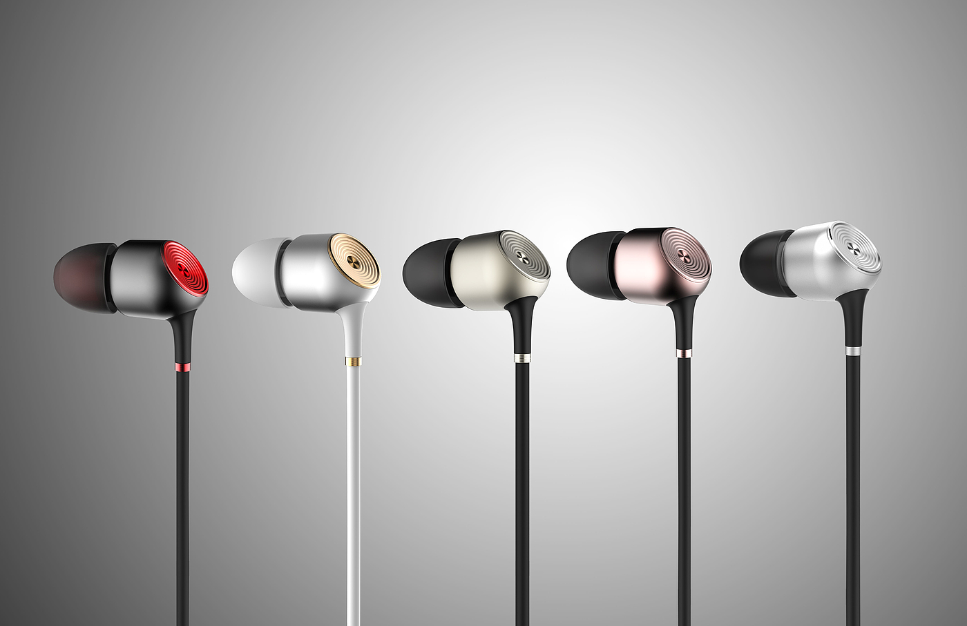 Wired metal earphone，