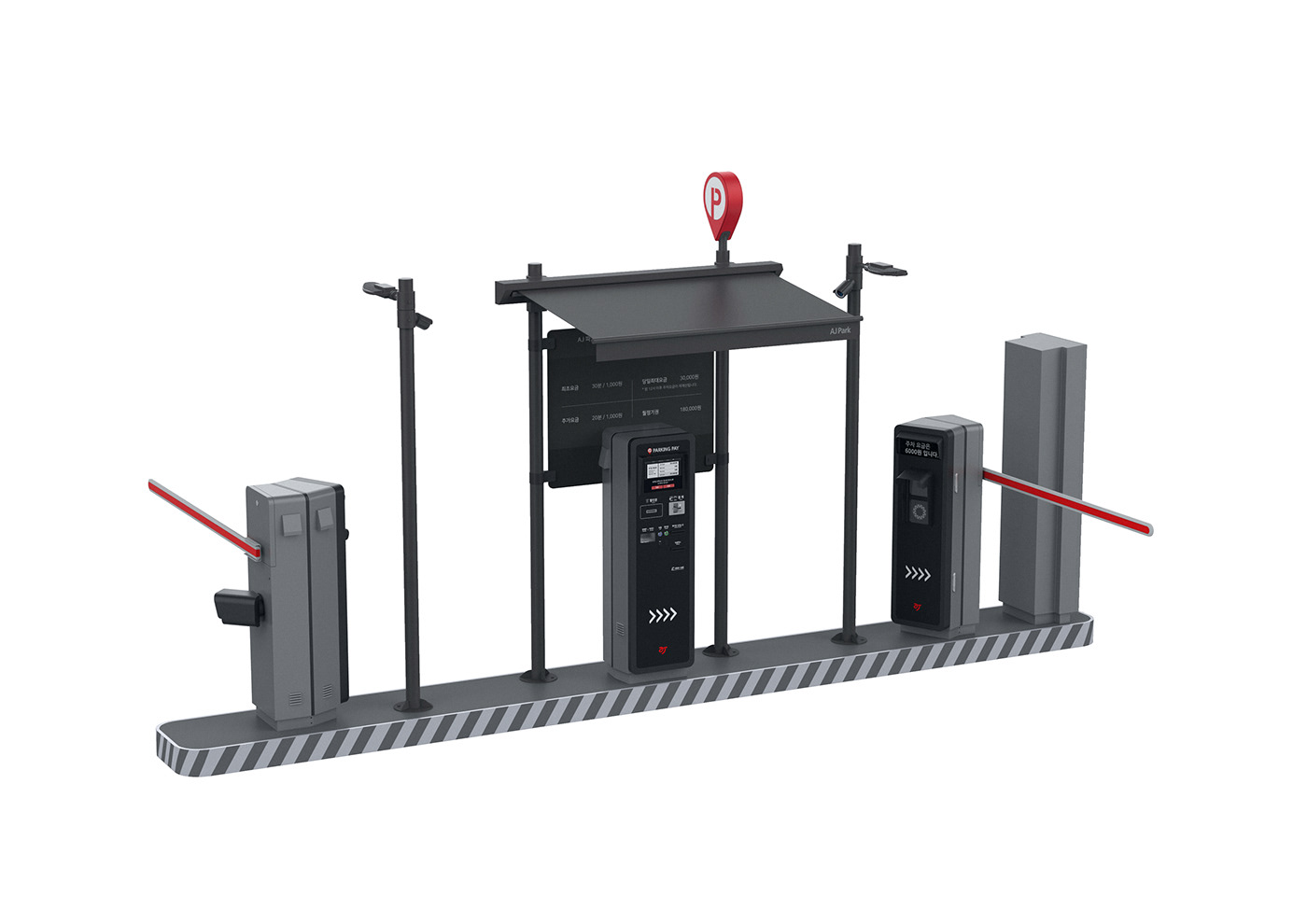 AJ PARK，black，Parking lot，D E S I G N F E E L，