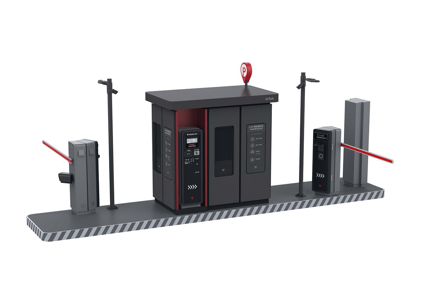 AJ PARK，black，Parking lot，D E S I G N F E E L，