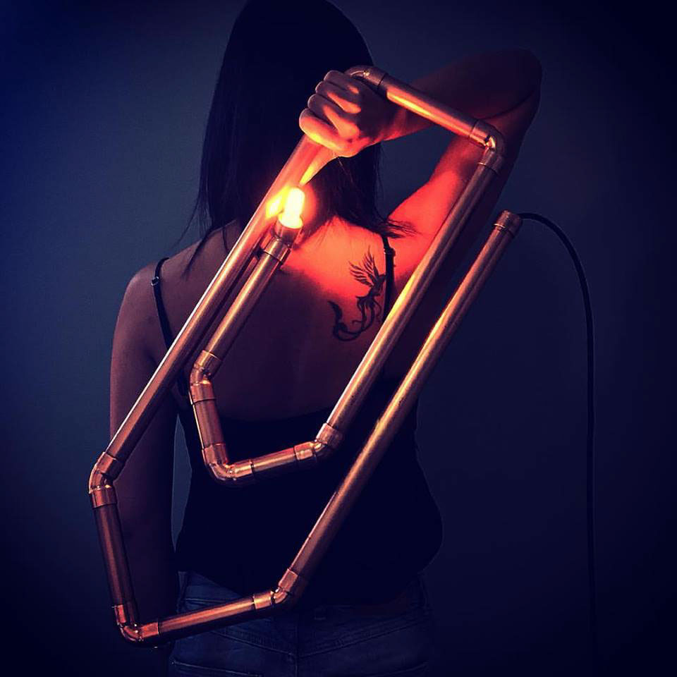 copper，CLIPS，Paper clip，Lighting，lighting，Tiago Curioni，