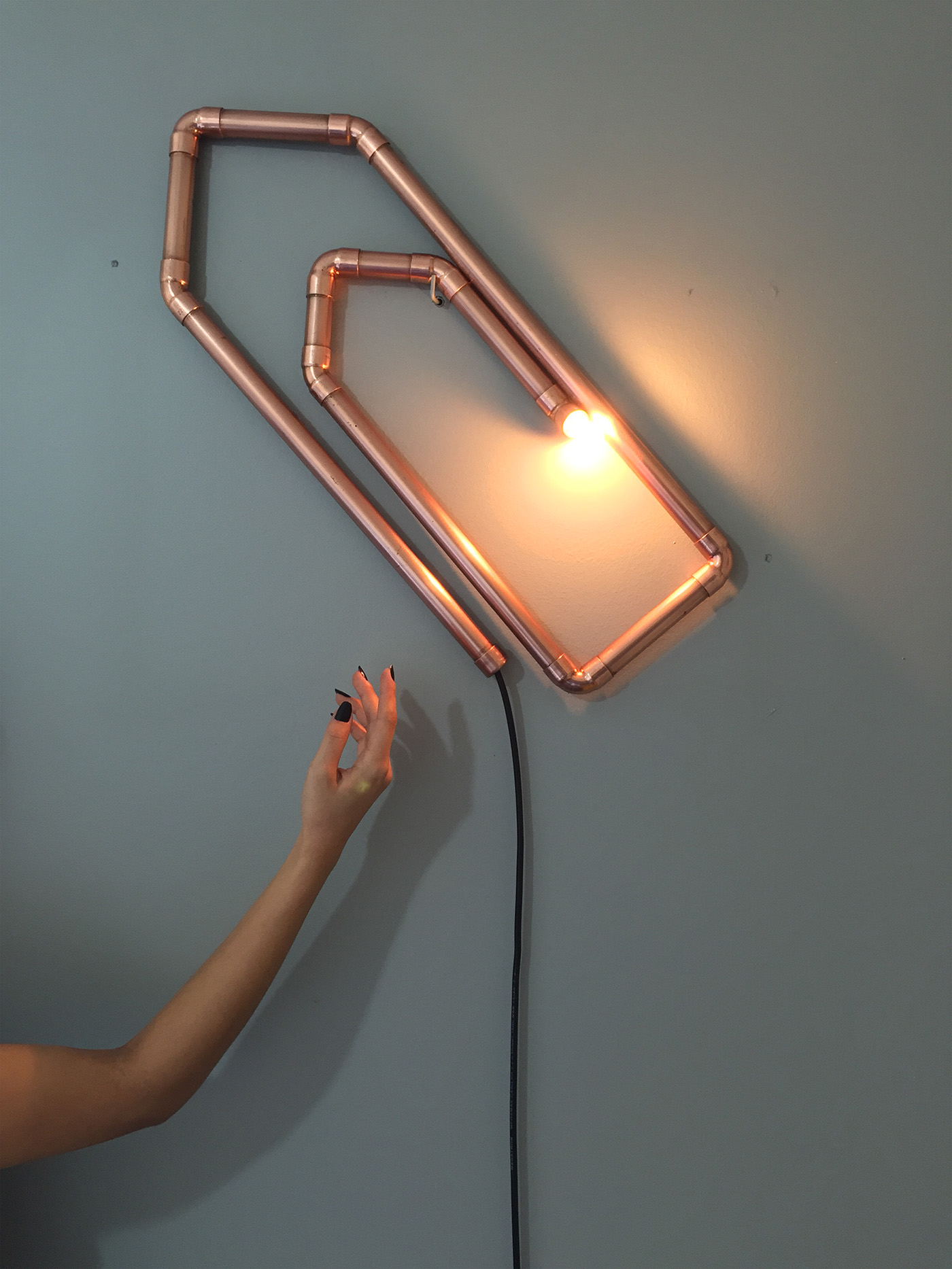 copper，CLIPS，Paper clip，Lighting，lighting，Tiago Curioni，