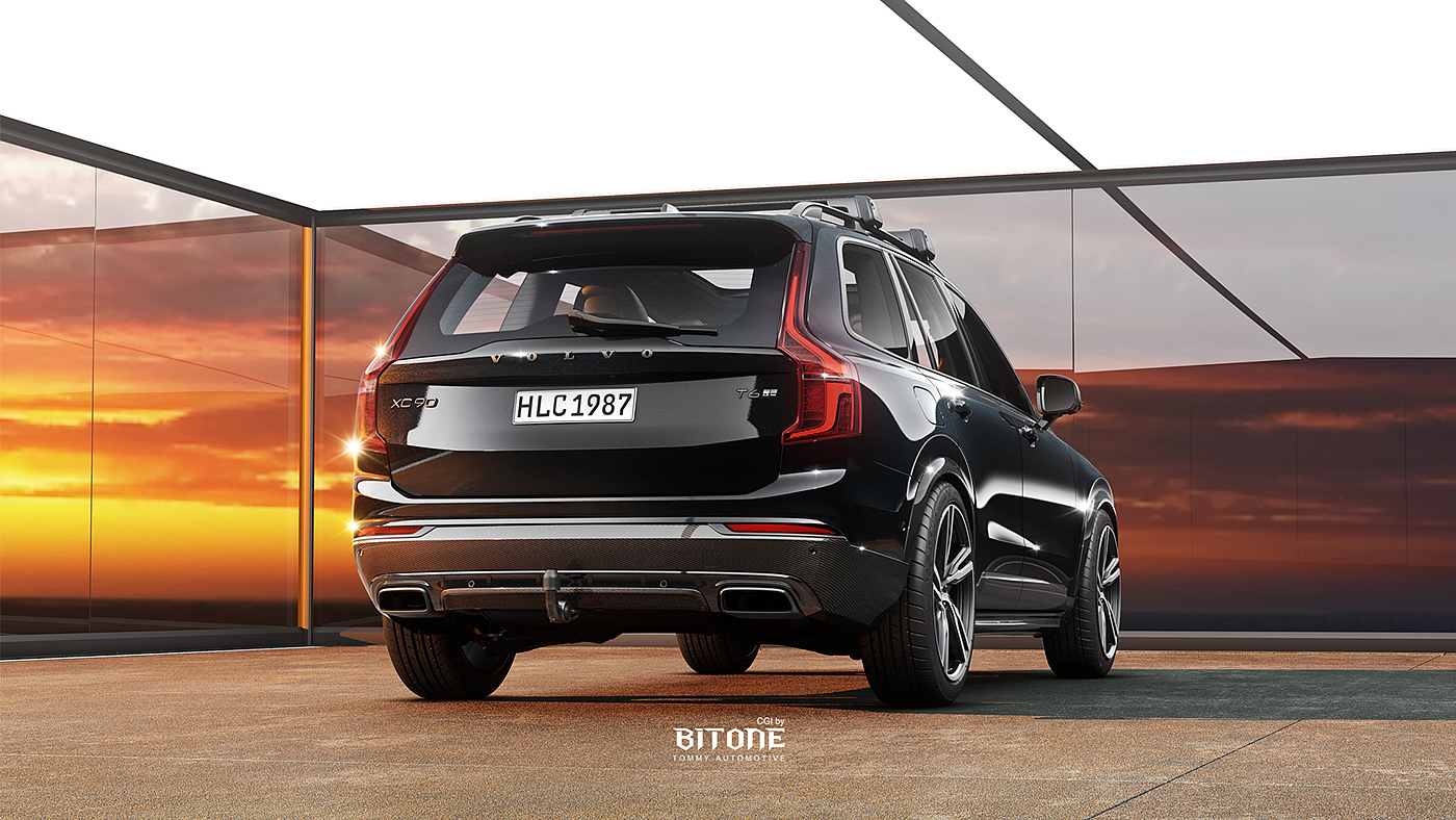 Tommy Huang，XC90，Volvo，cgi，volvo，automobile，