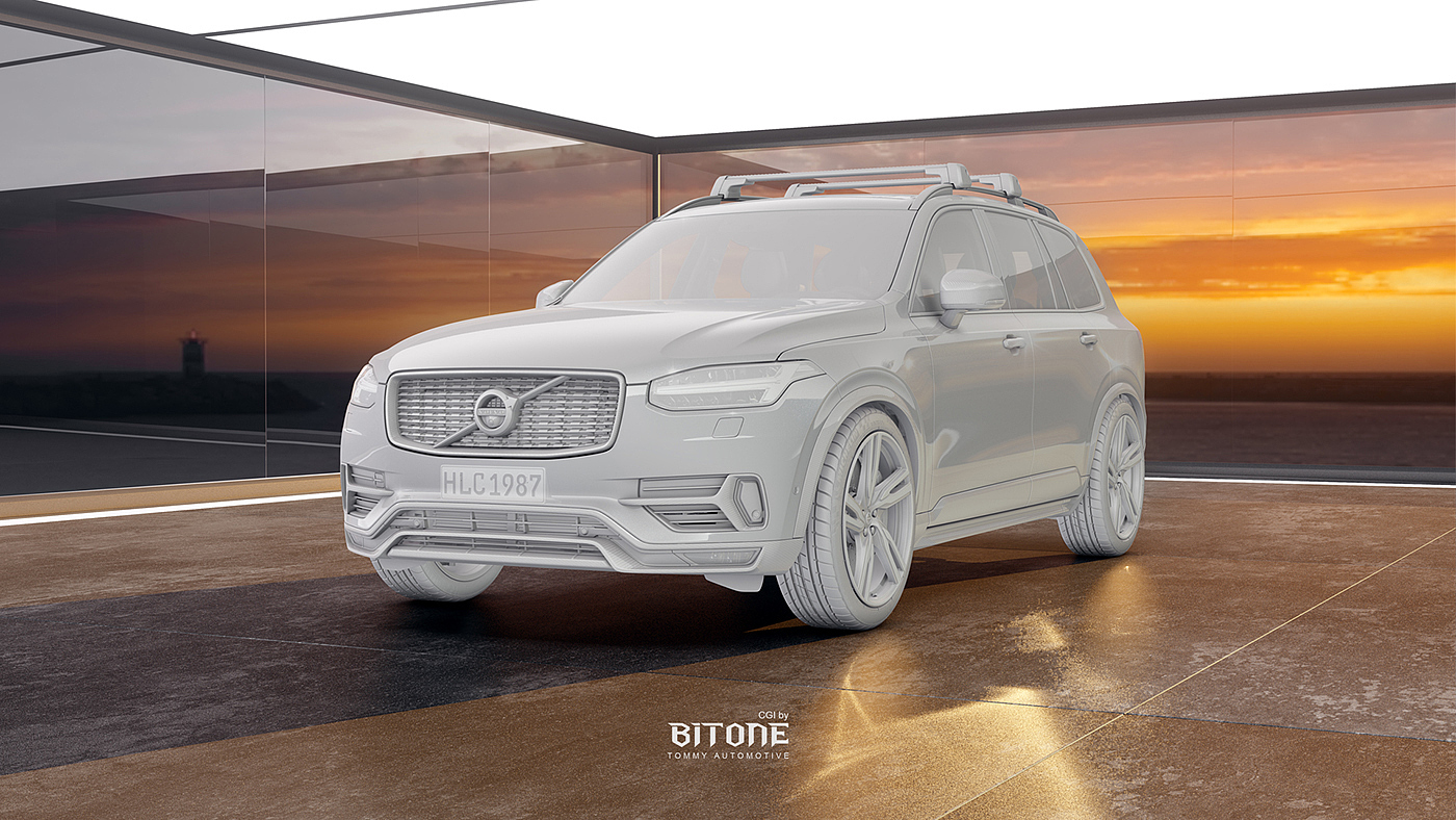 Tommy Huang，XC90，Volvo，cgi，volvo，automobile，