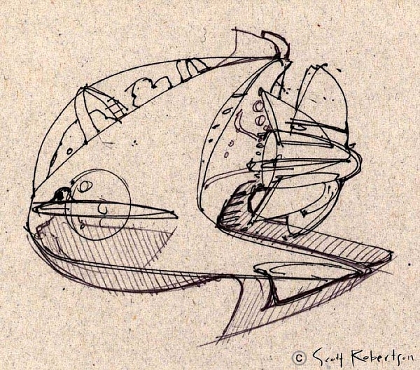 conceptual design，Hand drawn，Future vehicles，