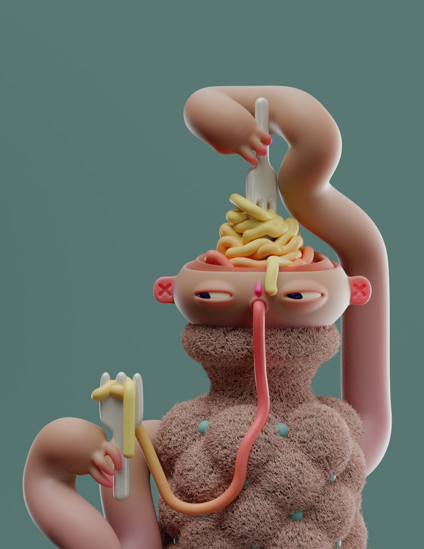 Illustration，rubber，Render，design sketch，texture of material，