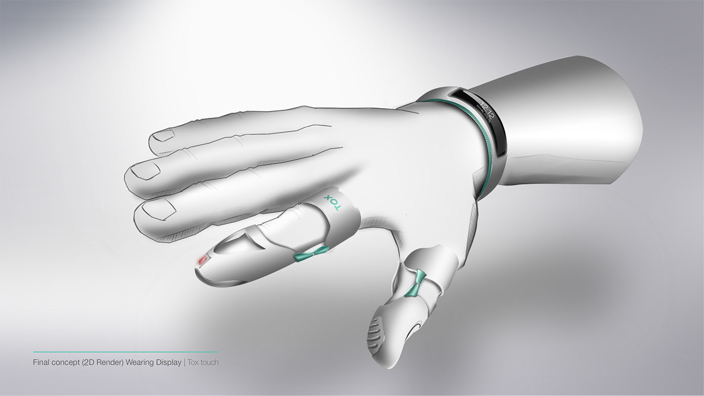 industrial design，product design，Finger cuff，factory，