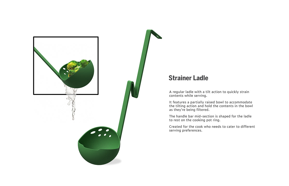 Filter spoon，Kitchen tools，product design，industrial design，