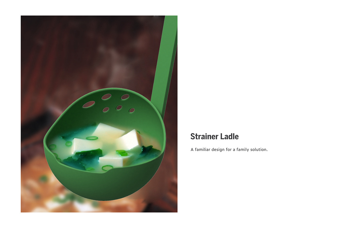 Filter spoon，Kitchen tools，product design，industrial design，