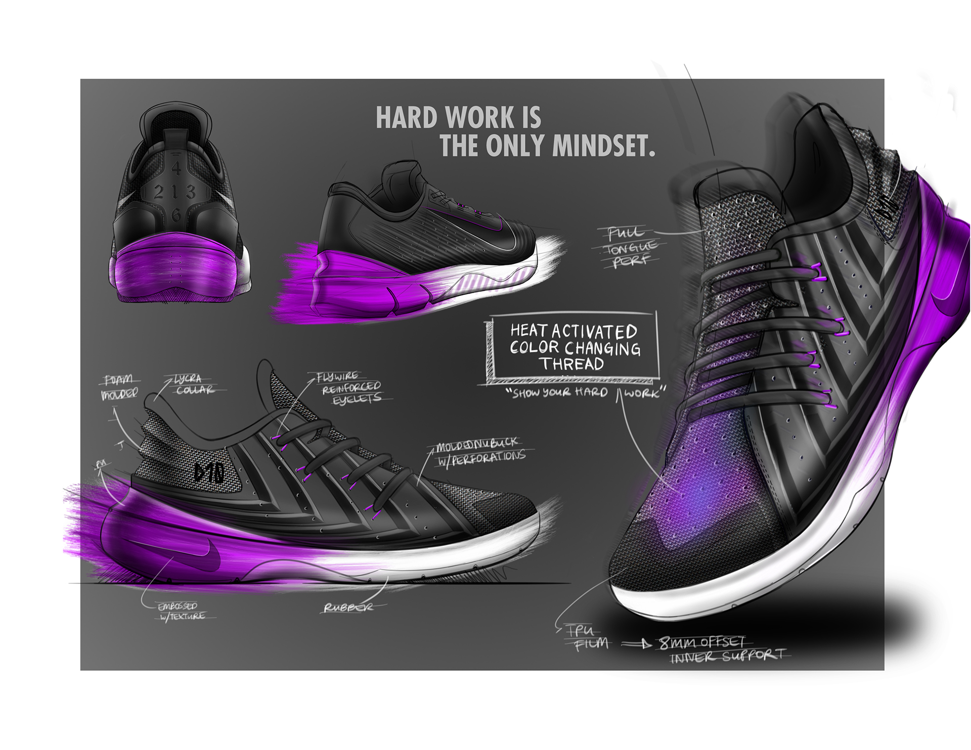 Hand drawn，Running shoes，nike，