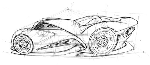 conceptual design，Hand drawn，Future vehicles，