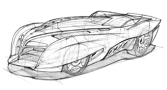 conceptual design，Hand drawn，Future vehicles，