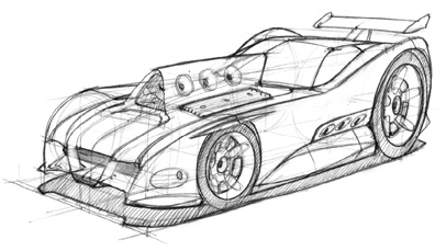 conceptual design，Future vehicles，Hand drawn，