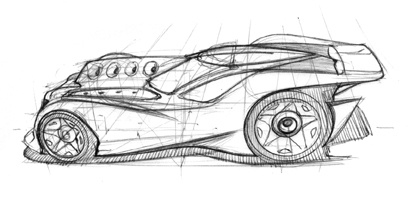 conceptual design，Future vehicles，Hand drawn，