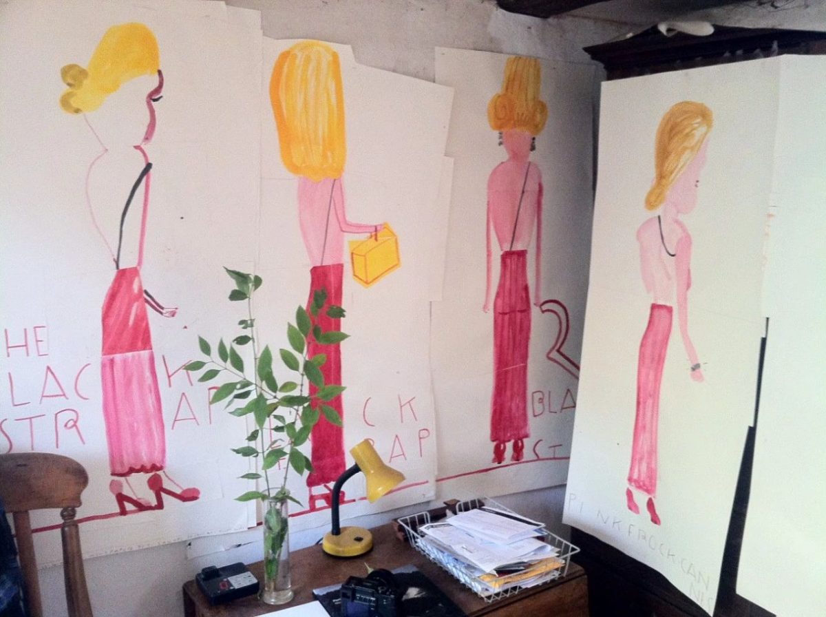 Rose Wylie，painting，britain，dad shoes，OBE Medal，