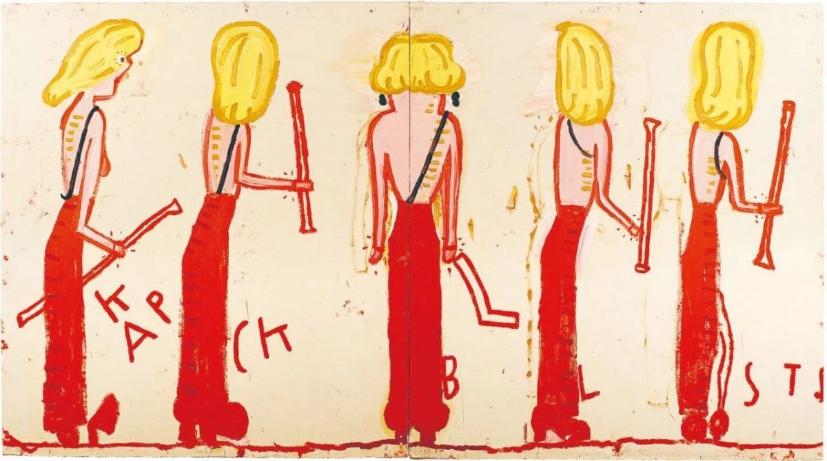 Rose Wylie，painting，britain，dad shoes，OBE Medal，