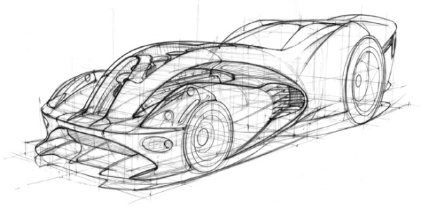 conceptual design，Future vehicles，Hand drawn，