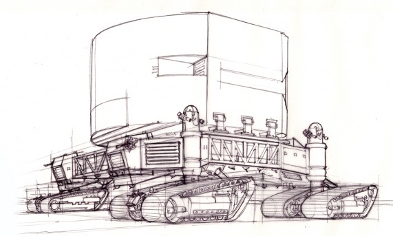 conceptual design，Future vehicles，Hand drawn，