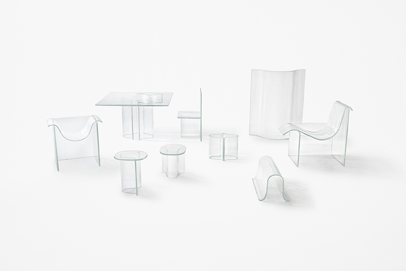 Candlestick，blue，vase，Tray，transparent，New material，furniture design ，Seat design，