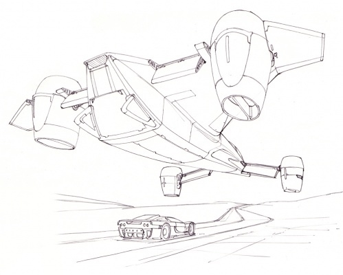 conceptual design，Future vehicles，Hand drawn，