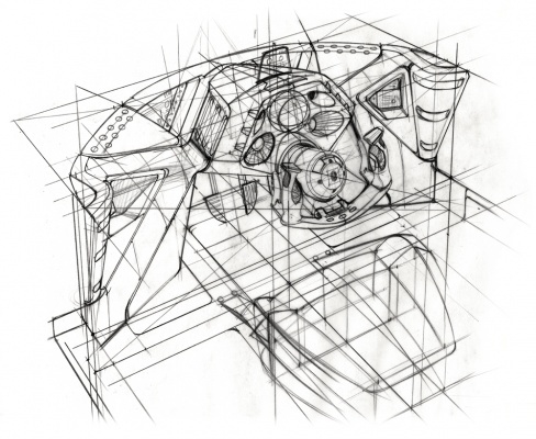 conceptual design，Future vehicles，Hand drawn，