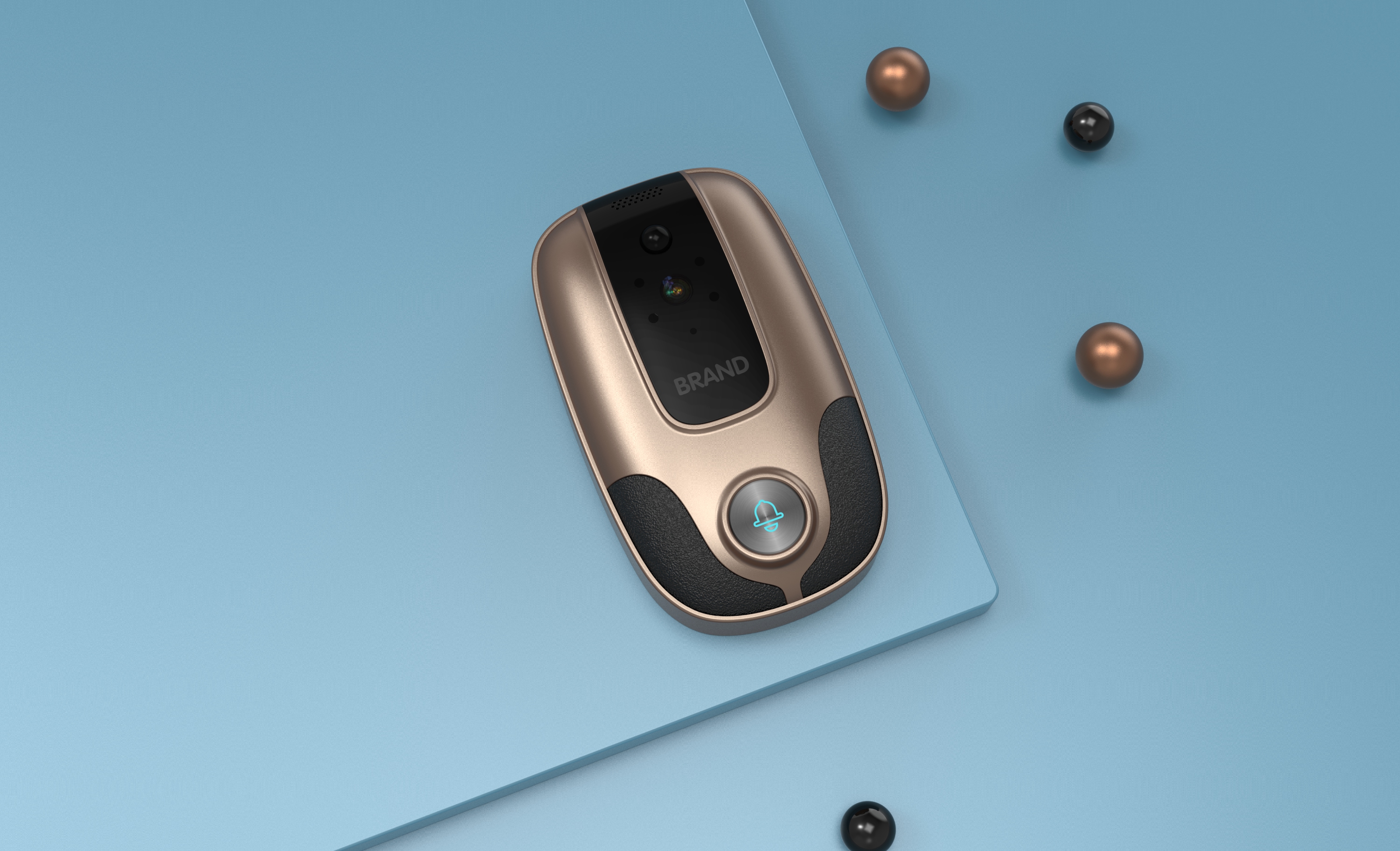 Simple, smart, doorbell, mellow, home, fashion，