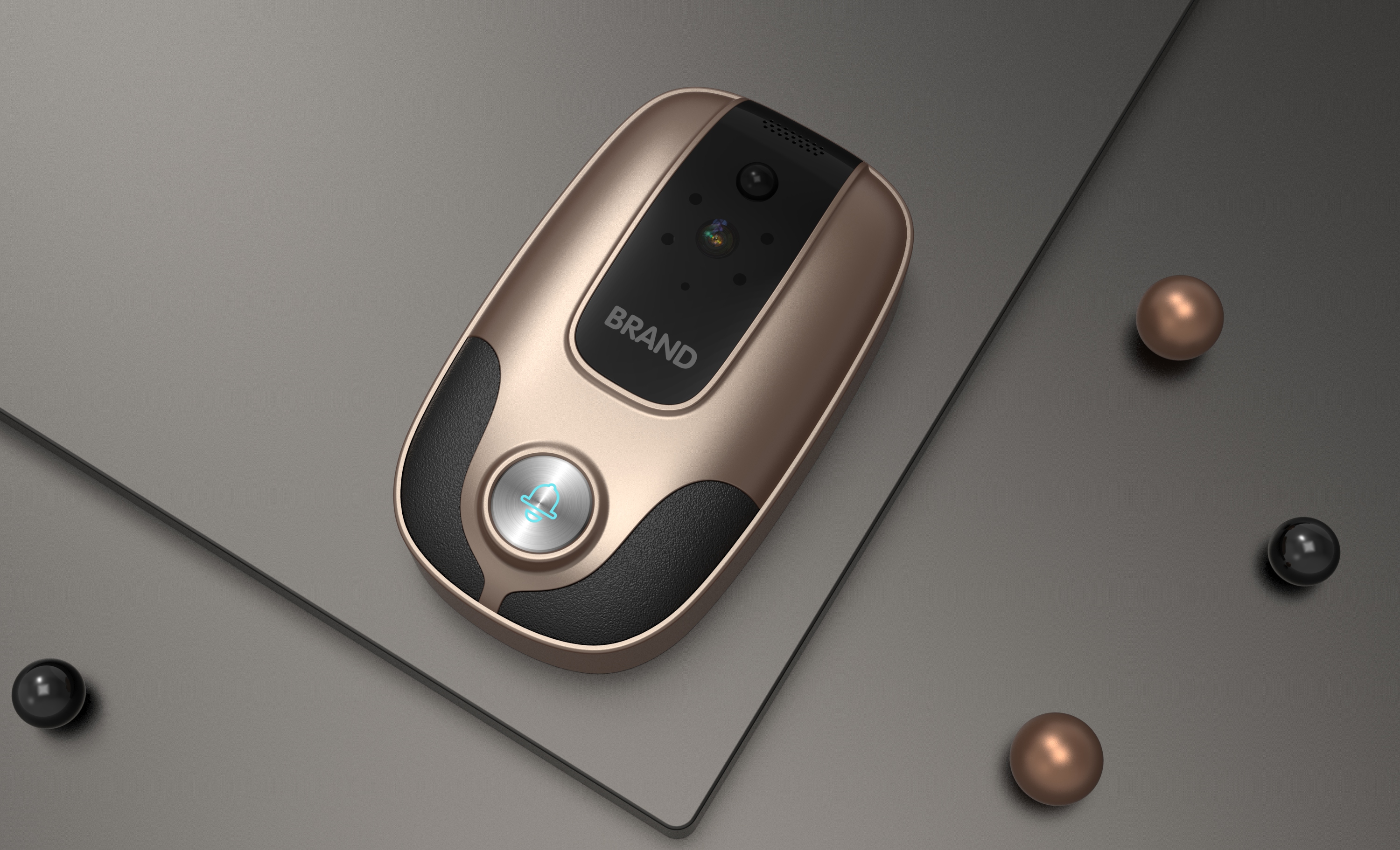 Simple, smart, doorbell, mellow, home, fashion，